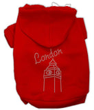 London Rhinestone Hoodies Red M (12)