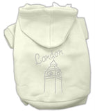 London Rhinestone Hoodies Cream S (10)