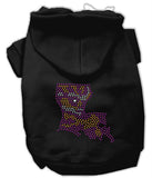 Louisiana Rhinestone Hoodie Black XXXL(20)