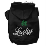 Lucky Rhinestone Hoodies Black XL (16)