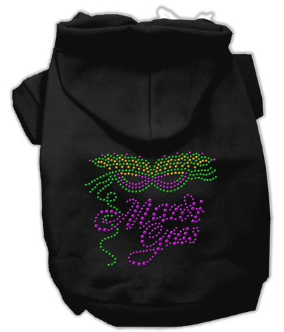 Mardi Gras Rhinestud Hoodies Black M (12)