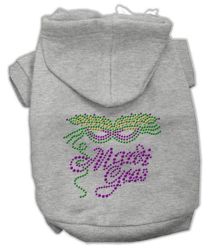 Mardi Gras Rhinestud Hoodies Grey M (12)