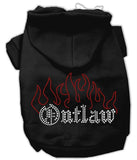 Outlaw Rhinestone Hoodies Black M (12)