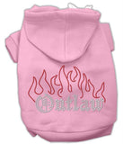 Outlaw Rhinestone Hoodies Pink XS (8)