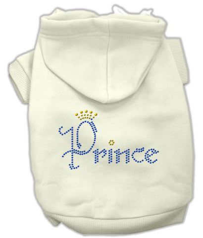 Prince Rhinestone Hoodies Cream S (10)