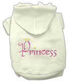 Princess Rhinestone Hoodies Cream L (14)