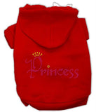 Princess Rhinestone Hoodies Red L (14)