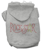 Rock Star Rhinestone Hoodies Grey XS (8)