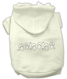 Beach Sandals Rhinestone Hoodies Cream L (14)