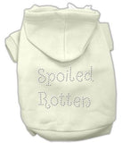 Spoiled Rotten Rhinestone Hoodie Cream XXL (18)