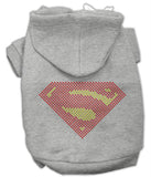 Super! Rhinestone Hoodies Grey XS (8)