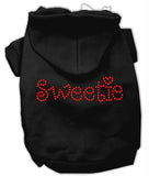 Sweetie Rhinestone Hoodies Black M (12)