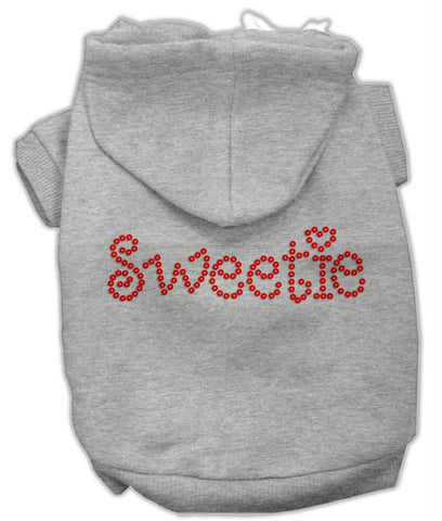 Sweetie Rhinestone Hoodies Grey M (12)