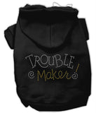 Trouble Maker Rhinestone Hoodies Black XL (16)