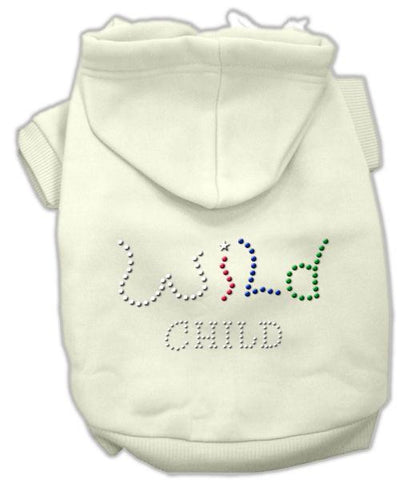 Wild Child Rhinestone Hoodies Cream M (12)