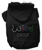 Wild Child Rhinestone Hoodies Black XS (8)