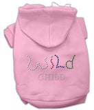 Wild Child Rhinestone Hoodies Pink XS (8)