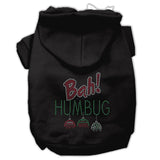 Bah Humbug Rhinestone Hoodies Black XL (16)