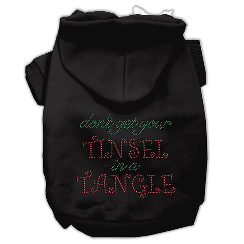 Tinsel in a Tangle Rhinestone Hoodies Black XL (16)