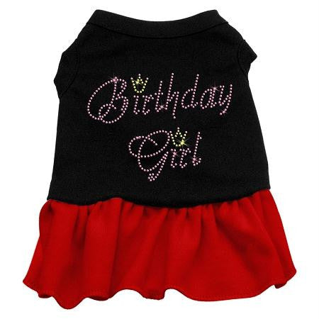 Birthday Girl Rhinestone Dresses Black with Red XXL (18)