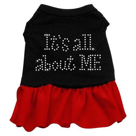 Rhinestone All About me Dress Black with Red XL (16)