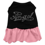Rhinestone Angel Dress   Black with Pink Med (12)