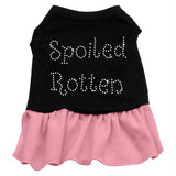 Spoiled Rotten Rhinestone Dress Black with Pink Med (12)