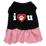 I Heart You Dresses Black with Pink Med (12)