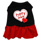 Puppy Love Dresses Black with Red Sm (10)