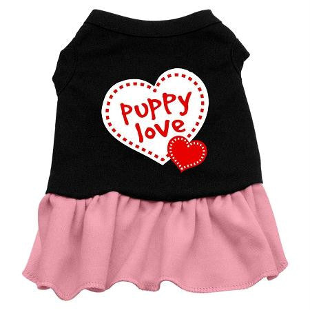 Puppy Love Dresses Black with Pink XL (16)