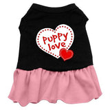 Puppy Love Dresses Black with Pink XXXL (20)