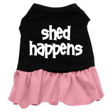 Shed Happens Screen Print Dress Black with Pink Sm (10)