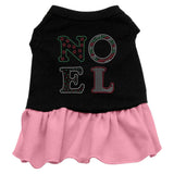 Noel Rhinestone Dress Black with Pink XXL (18)