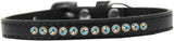 AB Crystal Size 8 Black Puppy Collar