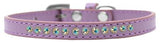 AB Crystal Size 12 Lavender Puppy Collar