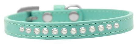 Pearl Size 10 Aqua Puppy Collar