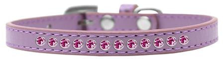 Bright Pink Crystal Size 12 Lavender Puppy Collar