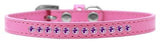 Purple Crystal Size 14 Bright Pink Puppy Collar