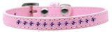 Purple Crystal Size 10 Light Pink Puppy Collar