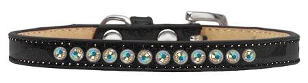 AB Crystal Size 10 Black Puppy Ice Cream Collar