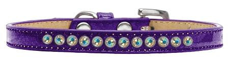 AB Crystal Size 10 Purple Puppy Ice Cream Collar