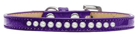 Pearl Size 16 Purple Puppy Ice Cream Collar