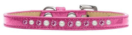 Pearl and Pink Crystal Size 10 Pink Puppy Ice Cream Collar