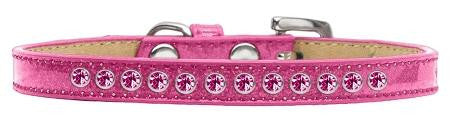 Bright Pink Crystal Size 10 Pink Puppy Ice Cream Collar