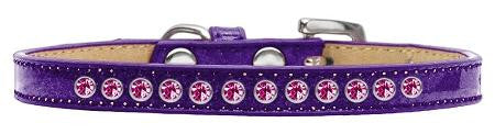 Bright Pink Crystal Size 10 Purple Puppy Ice Cream Collar