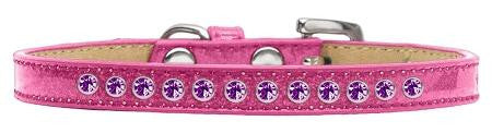 Purple Crystal Size 12 Pink Puppy Ice Cream Collar