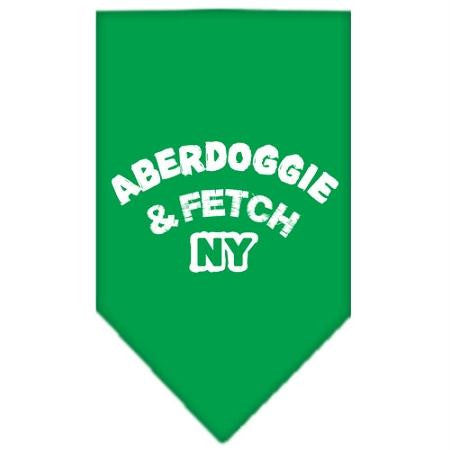 Aberdoggie NY Screen Print Bandana Emerald Green Large