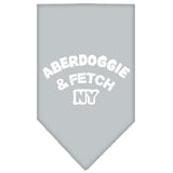 Aberdoggie NY Screen Print Bandana Grey Large