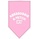 Aberdoggie NY Screen Print Bandana Light Pink Small