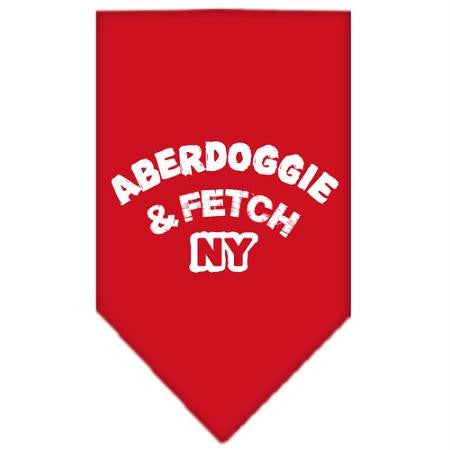 Aberdoggie NY Screen Print Bandana Red Small